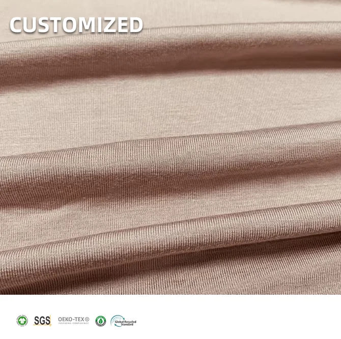 Oeko-Tex Standard 100 Eco-Friendly Knitted Jersey Bamboo Fabric for Girls & Boys Garment Use