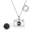 YFN Romantic Jewelry Gift 925 Sterling Silver 100 Languages I Love You Projection Camera Pendant Necklace