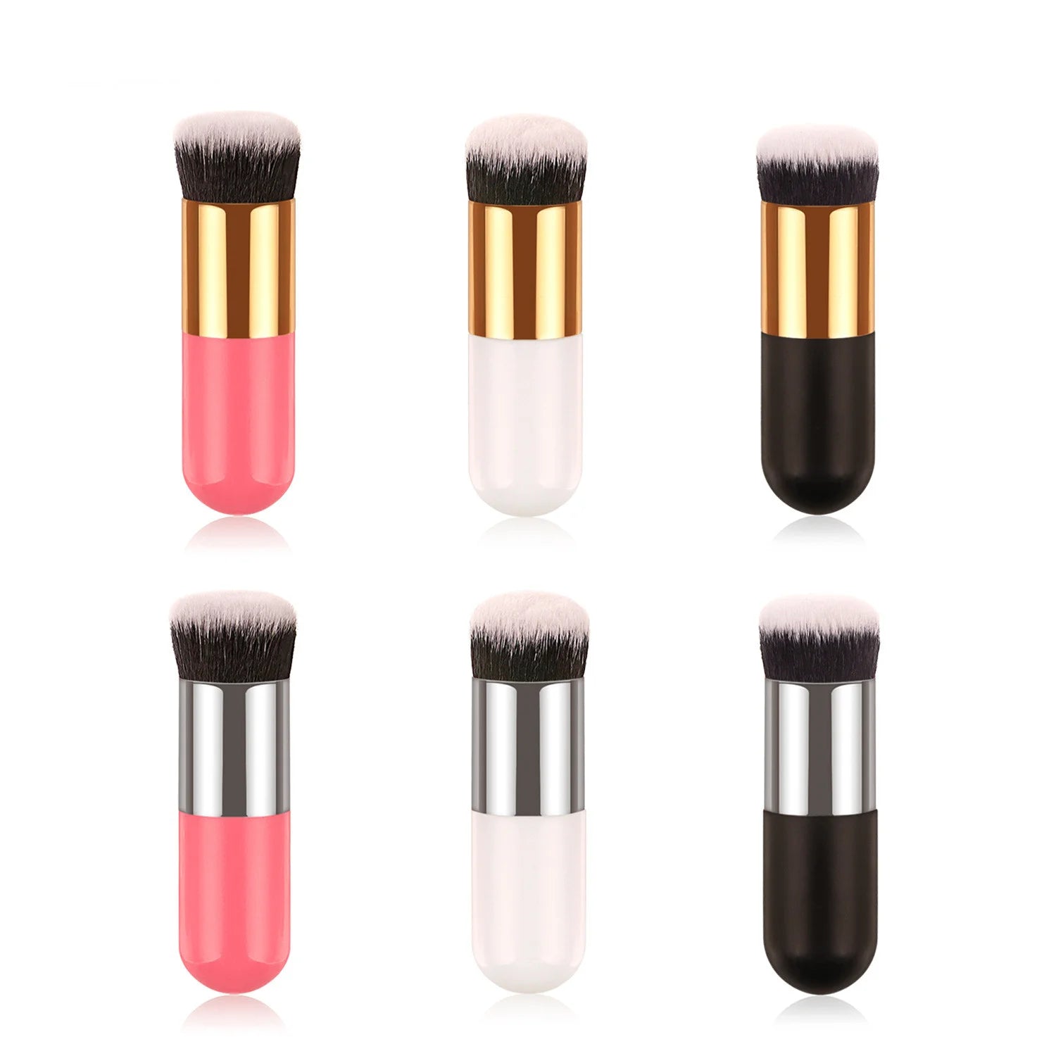 Wholesale Portable Makeup Panties Eye Shadow OPP Bag Wholesale Foundation Makeup Sets 50 Pcs Loose Powder Brush Synthetic Hair