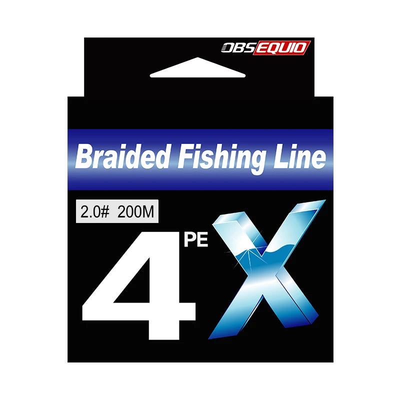 4 Strands Durable Braided Wires 4X 200m Smooth Super Strong Multifilament PE Floating River Saltwater Fishing Rope