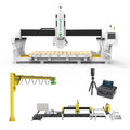 Multifunction CNC Marble Granite Bridge Saw 5 Axis Stone Cutting Machine Carving Machine for Sale