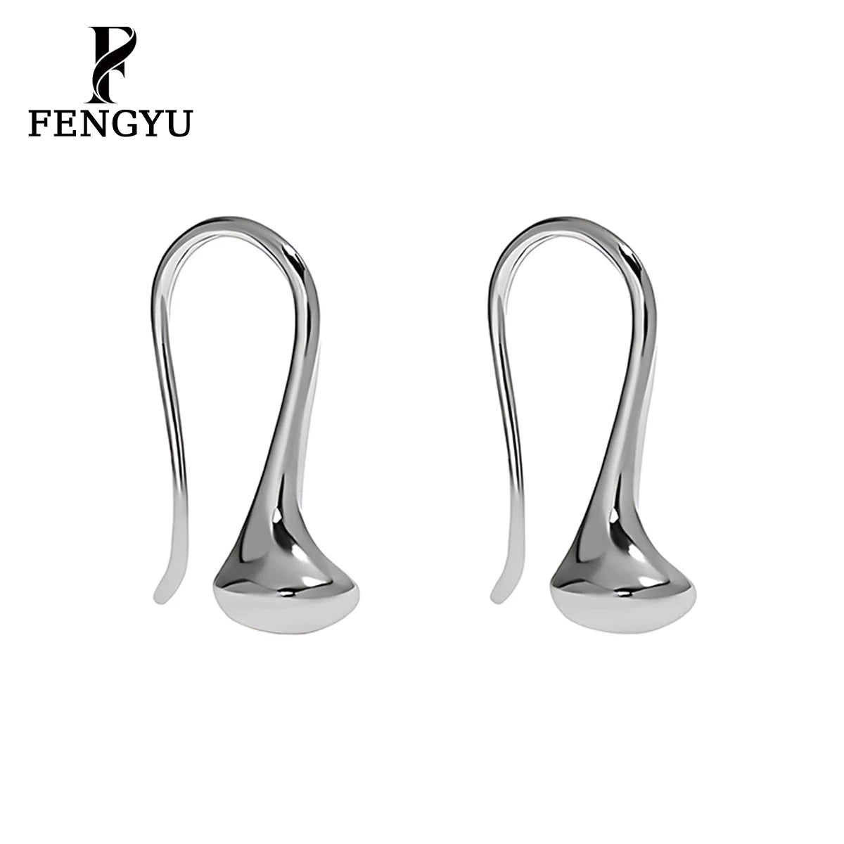 Minimalist Teardrop Hooks Earrings for Womens 925 Sterling Silver Fashion Designer Earring Custom Fine Jewelry Wholesale