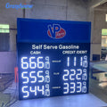Custom Gas Station Led Sign Price 7 Segment Led Display Price Boards for Fuel Stations Pump Topper