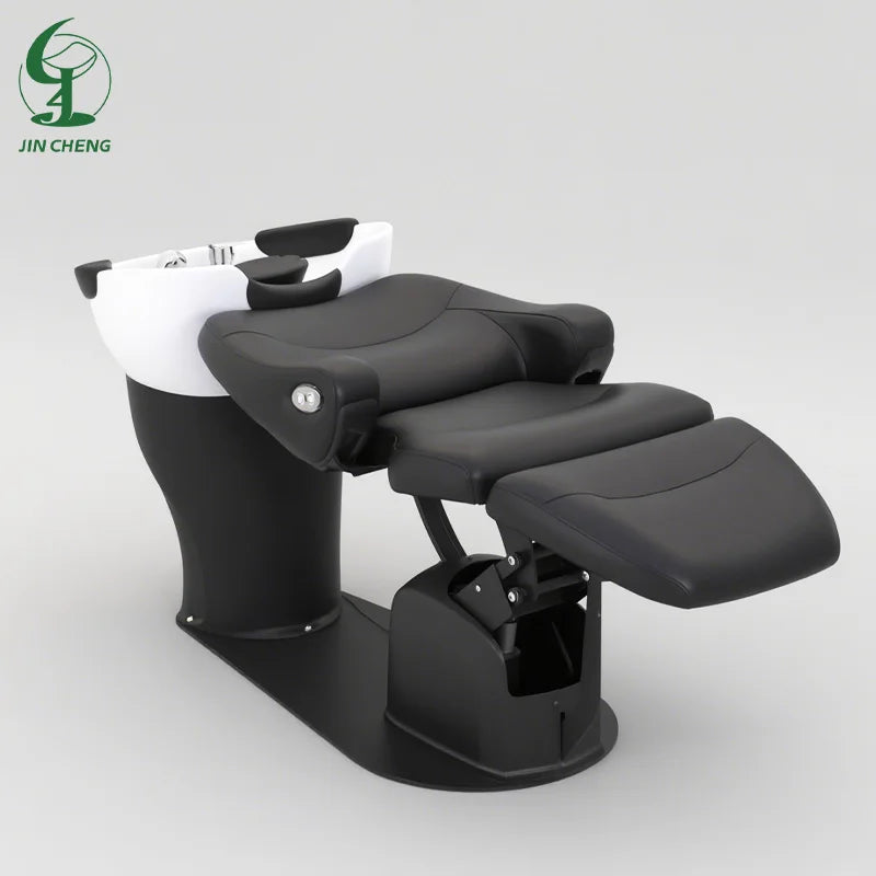 Jincheng Classic Popular Spa Electric Shampoo Bed with Ceramic Bowl for Hairdressing Salon Beauty Salon