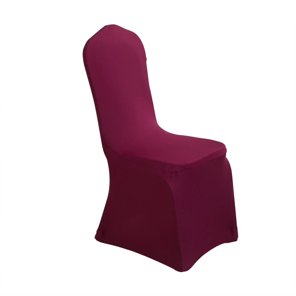Bordeaux Red Stretch Banquet Wedding Chair Covers