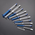 Custom 1mI-10mI Blue Plastic Airless Syringe Eye Cream Essence Applicator Bottle Hyaluronic Acid Original Liquid Bottles