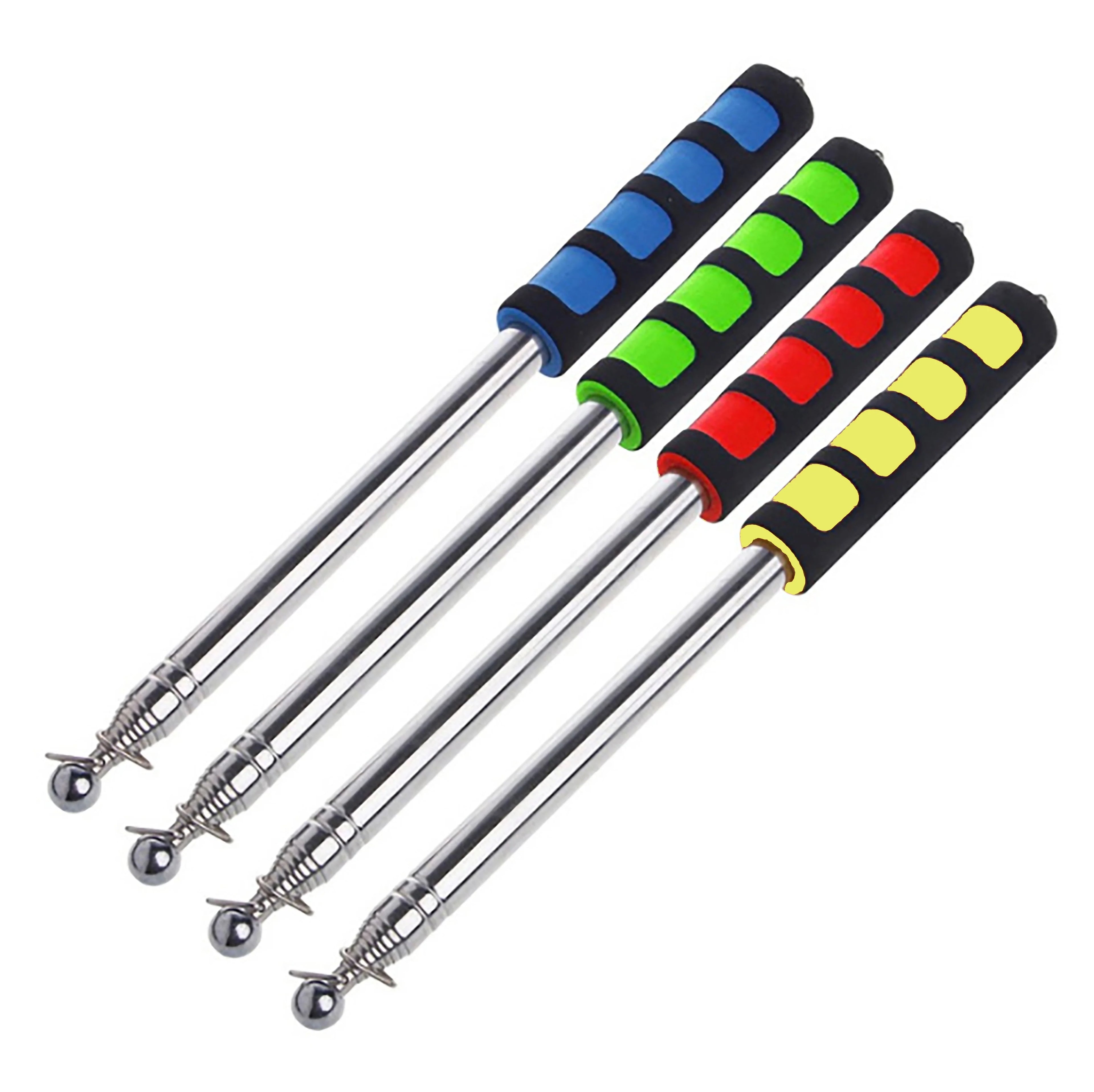 Ready to Ship 2m Portable Stretchable Elastic Telescopic Handheld Guide Flag Pole Cheap Extensible Display Accessories