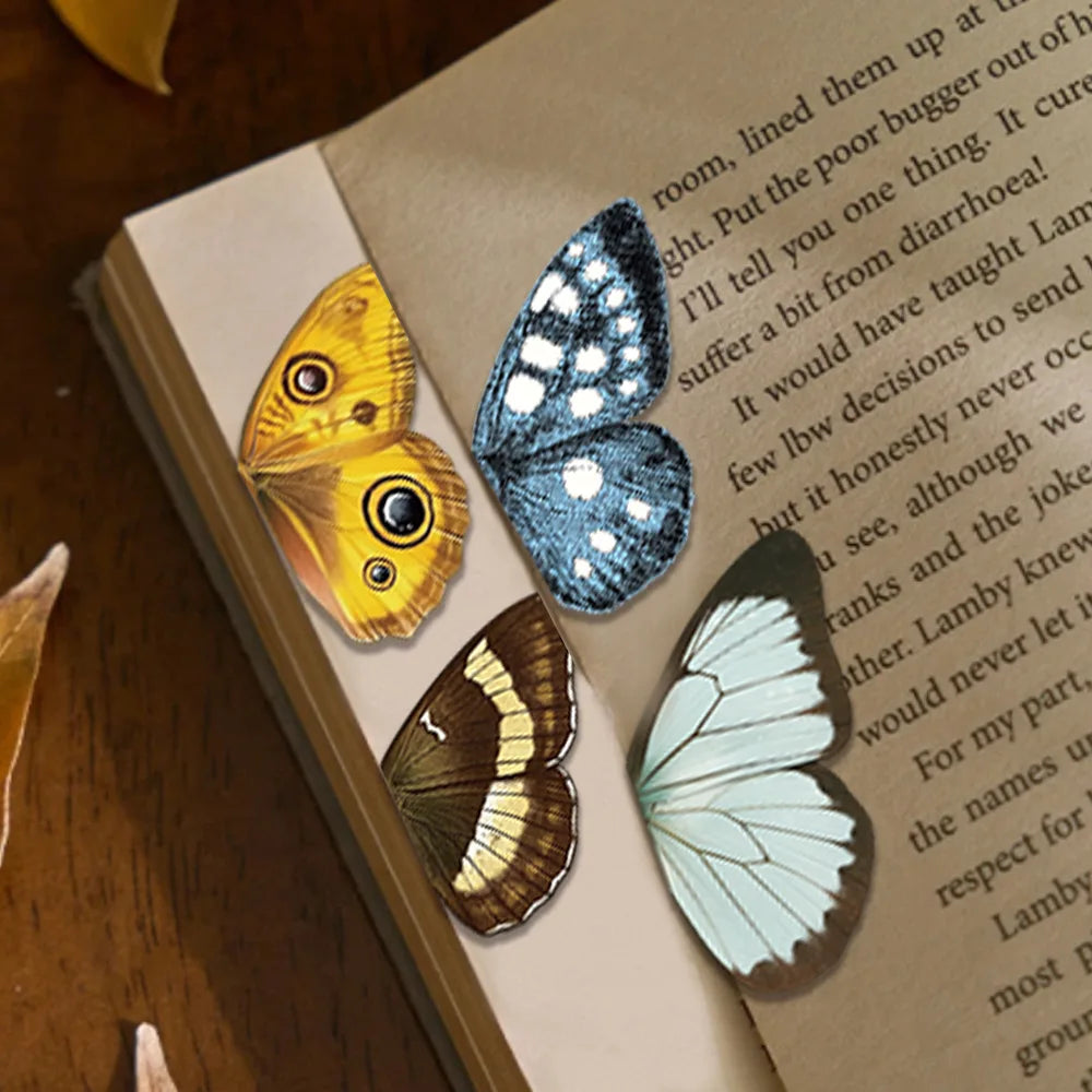 5PCS Colorful bug bookmarking butterfly magnetic bookmark