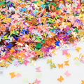 Factory Supply PVC AB Color Butterfly Sequins for Nail Art Slime Accessories for Christmas Wholesale