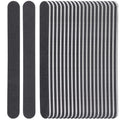 Professional Nail File Polishing Sandpaper File Nail Buffer Black Matte Paper Straight Lime Angle 100/180 Grit Sander Tool