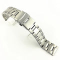 Yunse PVD Plated Solid 316L Stainless Steel Watch Band Diving Black Metal Watch Strap Chain for Seik Watch 20 22 24 mm