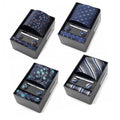 Fashion Design Necktie Bowtie Hanky Cufflinks Gift Box Set Silk Jacquard Ties for Mens Business Party Wedding Collar Cravat Suit