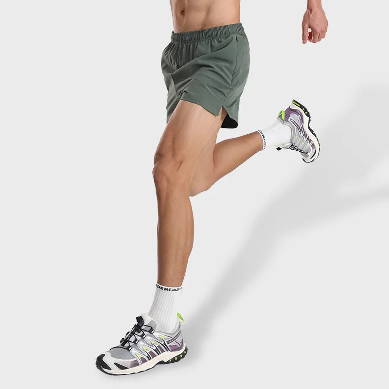 INCOOL Custom Logo Polyester Casual Embroidered Athletic Workout Mens Gym Sports Shorts