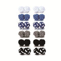 Gentlemen Father's Day Elastic Rope Knit Cord Twist Knot Cufflinks In-Stock Textile & Fabric Crafts