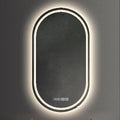 OEM ODM Oval Front and Backlit LED Bathroom Mirror Anti Fog Dimmable Smart Vanity Mirror
