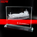 Wholesale blank Crystal Glass Trophy Custom Laser Engraved Design Crystal Trophy Awards