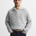 Custom Design logo Knit Pullover Top Knitwear Fashion Casual Long Sleeve Winter Knitted POLO Neck Men's Sweaters