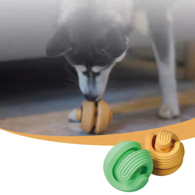 Mobius Molar Ball Dog Toy Indoor Training Pet Food Treat Toy Bite-Resistant Bite Rubber Toy Leakage-Free Stocked Food