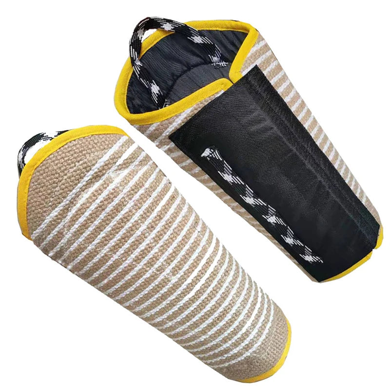 Bengal Jute Professional Dog Bite Training Leg Target Cuffs Soft Comfortable Sustainable Youth Pet Transition Bite Outdoor