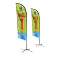 Advertising Custom Featherless Flag 1 Mile Running Race Beach Flags Banners for Commercial Advertising Signs