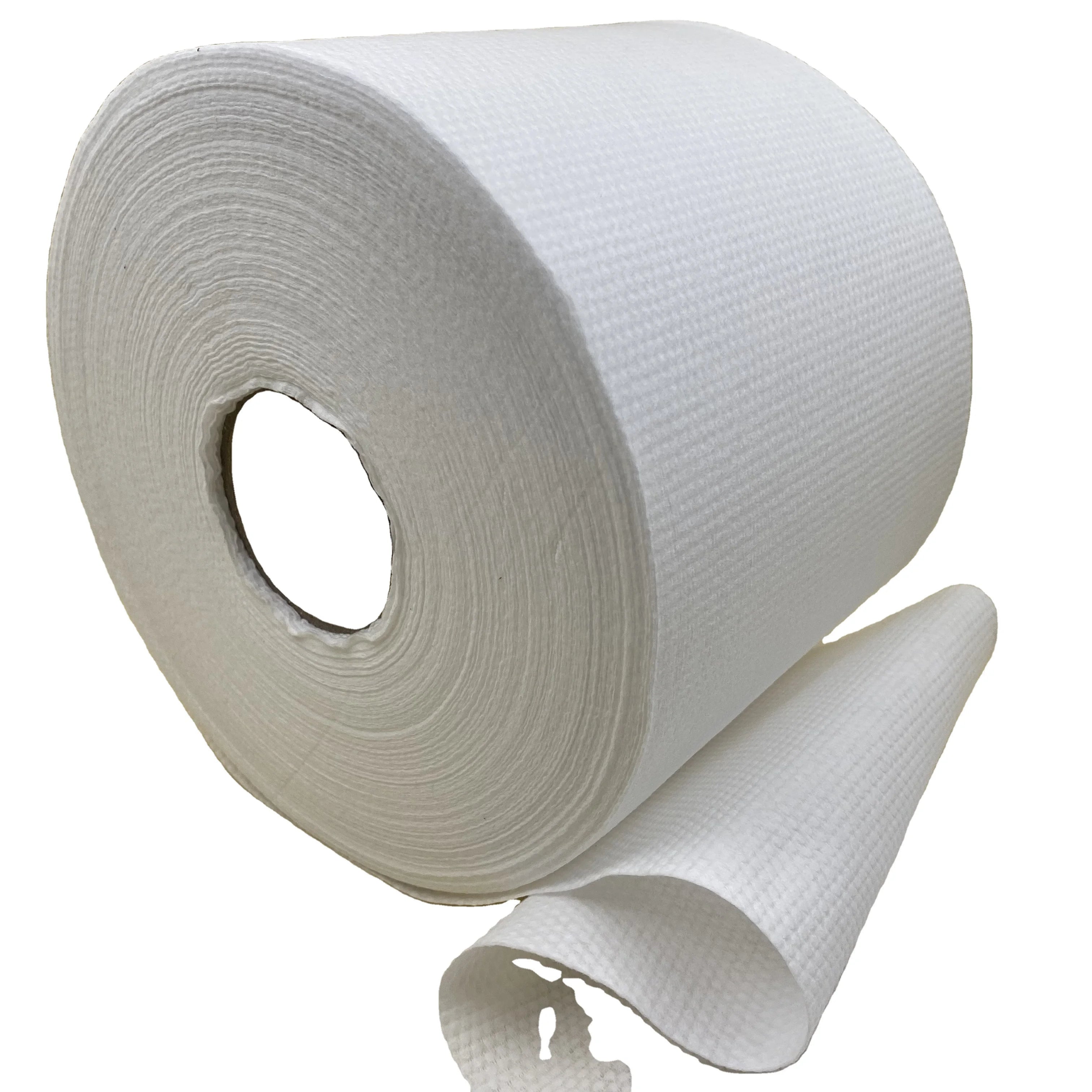 SpunLace Non Woven 100% Polypropylene Waterproof Dry Towel Rolls with Core for Hospital Use