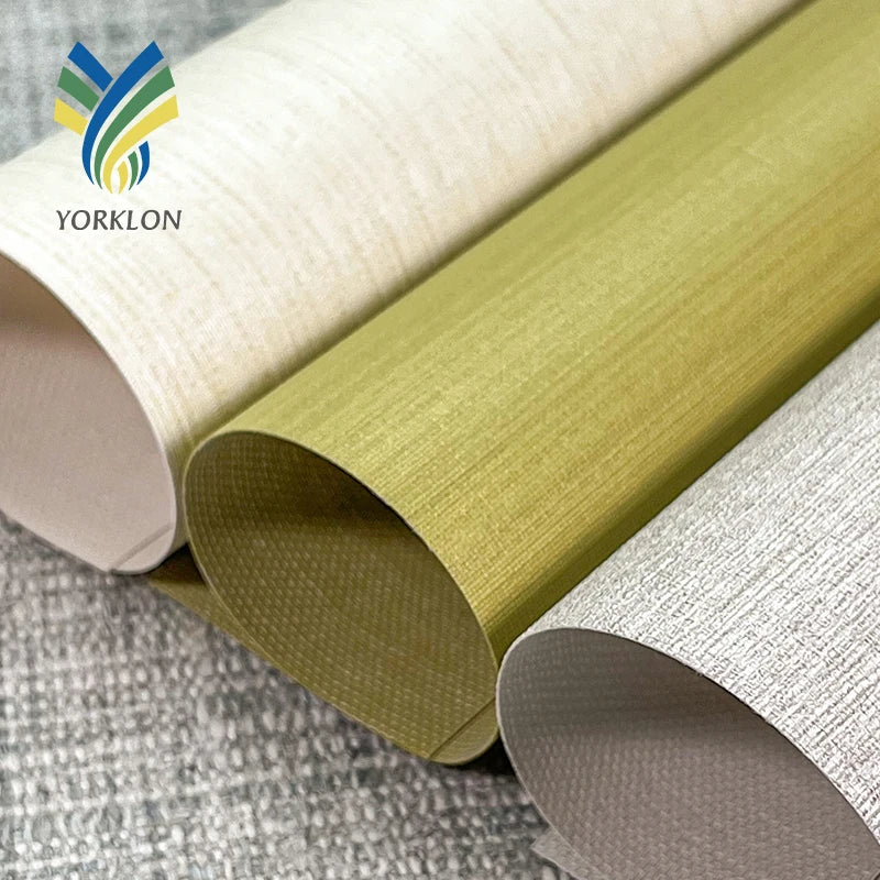 WIS Luxury Modern Textured PVC Vinyl Wall Coverings Moisture-Proof Waterproof Wall Paper for Hotel Home Decoration In-Stock Free