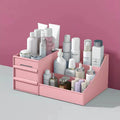 Multi-Purpose Large Plastic Storage Box Office Desktop Organizer Bathroom Vanity Makeup Organizer Cosmetic Display Drawer