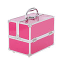 China Factory Hot Sale Travel Portable  Double Open Aluminum  Makeup Storage Cosmetic Vanity case