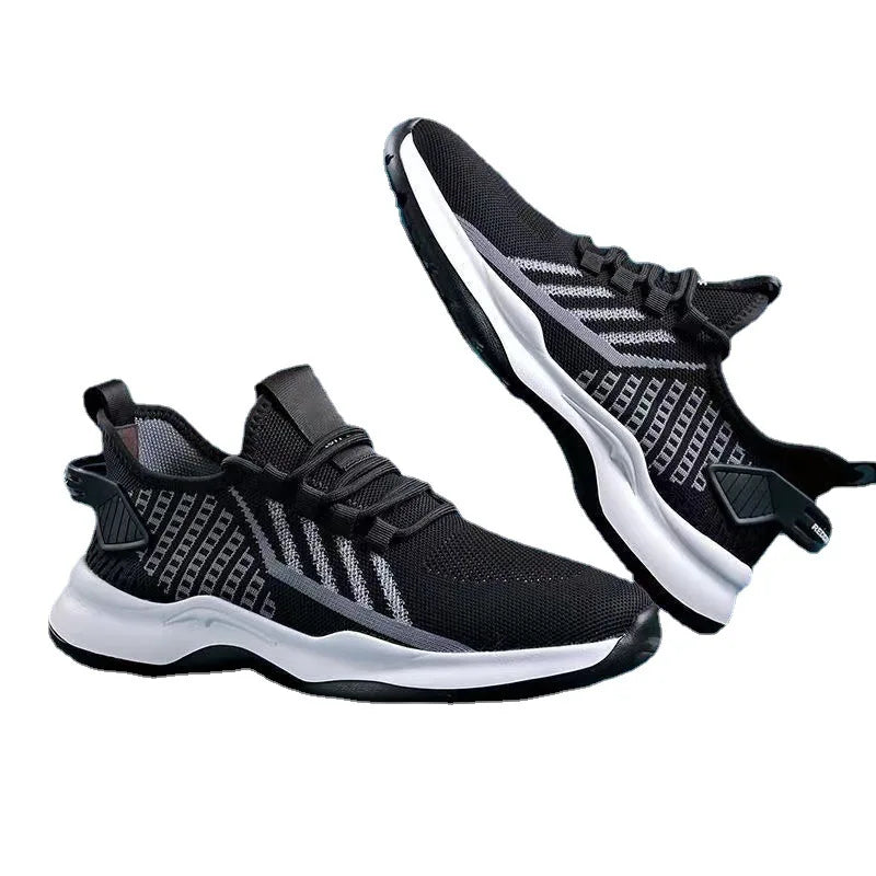 Spring New Men's Low-top Sports Shoes Breathable Casual Youth Soft Bottom Mesh Shoes