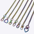 Meetee KY965 Colorful Alloy Handle Hook Clasp Buckle Handbag Shoulder Strap Accessories Colored Bag Chain