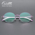 New Premium Screwless Eye Glasses Frames Lenses Eyeglass Optics Monture Lunette Pour Femme Fashion Super Hot Purple for Ladies