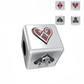 Fit Original Pan Bracelet 925 Sterling Silver Magic Poker Dice Game Bead Charm for Women Jewelry Making Gift 2025