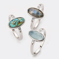 925 Sterling Silver Oval Cut Women Hypoallergenic Gemstone Ring Wholesale Price Sterling Silver Vintage Rings
