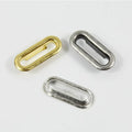 Rectangle Bag Garment Hardware Grommet Oval Metal Punch Brass Eyelets Metal Oval Eyelet