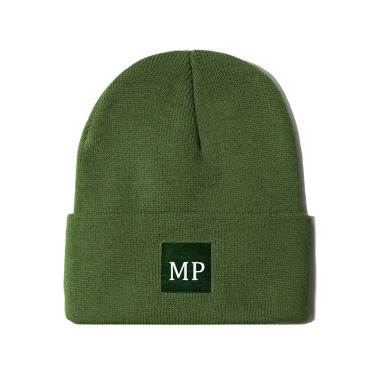 Custom Knitted Beanies Hat With Label  Logo