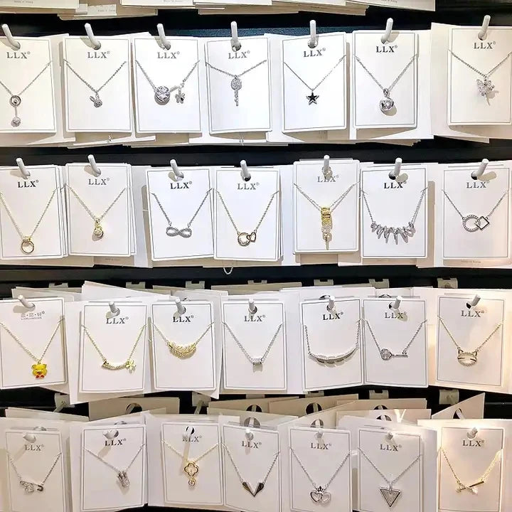 80-150pcs Each kg Sell by Weight Copper Plated Real Gold High Sense Pendant Necklace Bulk Jewelry Mix and Random