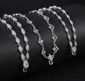 C9379N Abiding Fine Jewelry Factory Unique Design Cubic Zirconia Universal Pure 925 Sterling Silver Necklace Chain for Pendant