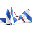 Self Tie Bow Ties for Men Preppy Look Butterfly Wholesale Blue Red College Stripe Polyester Detachable Bow Ties Manufacturers