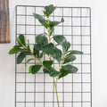 SF Wholesale Realistic Green Artificial Banyan Tree Leaves Artificial Fig Stems Decorative Ficus Leaves Branches for Party Event