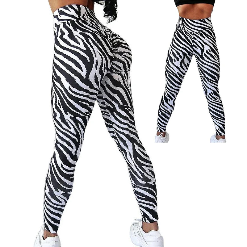 Outdoor Sportswear Custom Printing Logo High Elastic Buttery Soft Scrunch Butt Women Fitness Leggings