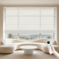 No Drill No Tools Custom Electric Automatic Smart Remote Control Curtain Blackout Motorized Roller Roman Shade Blinds for Window