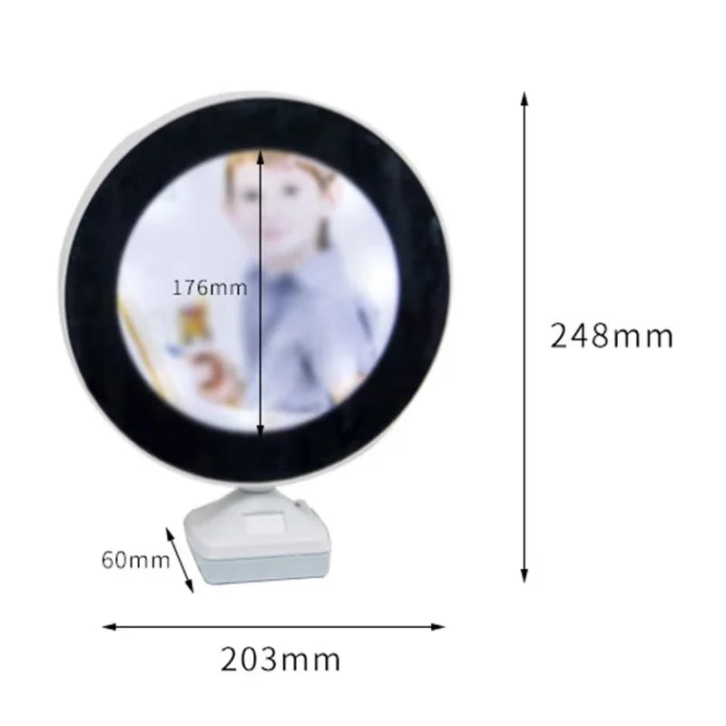 Custom LED Magic Mirror Photo Frames USB Charger Sublimation Blank Custom LED Magic Mirror Plastic Photo Frames for