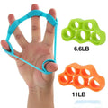Portable Adjustable Silicone Hand Grip Strength Trainer for Fitness Exercise Finger Exerciser Stretcher Grip Set