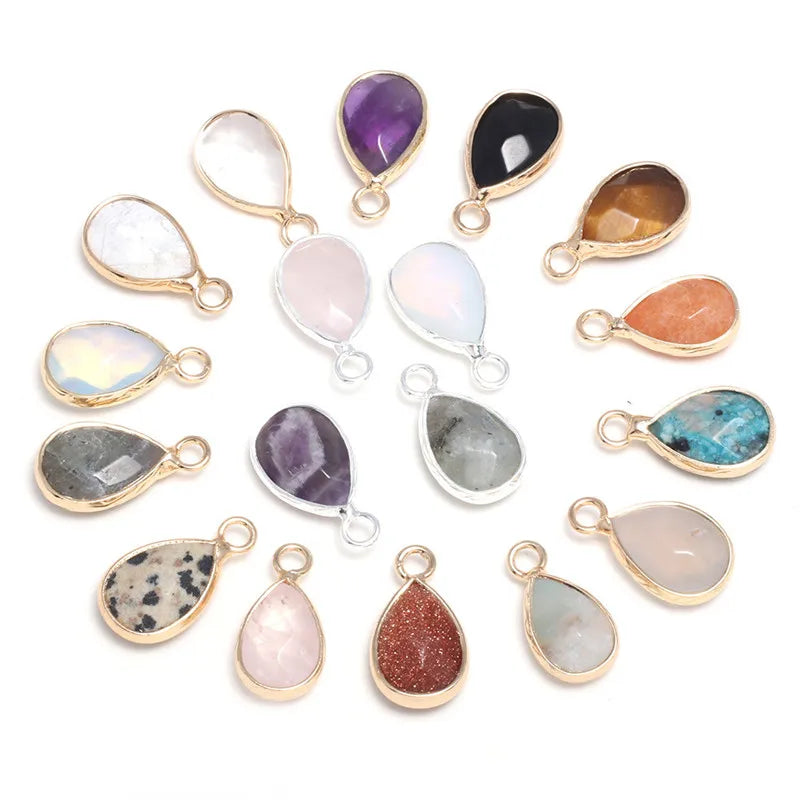 Heart Crystal Dangle Charms Pendants with Bail Hanger Large Hole Beads for DIY Necklace Earrings Bracelets Jewelry Making