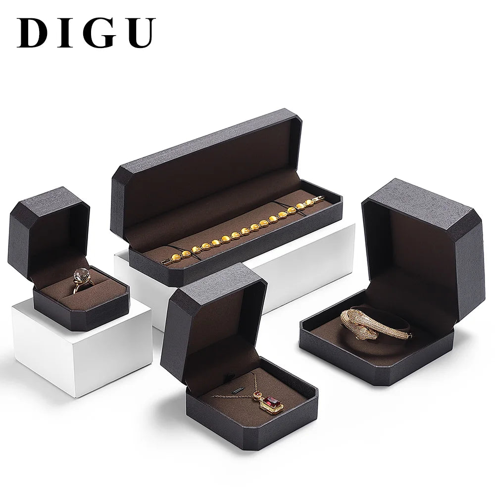 Luxury Jewelry Box Packaging Set Gift Boxes Wrapping Paper Jewelry Case Ring Bracelet Necklace Pendant Box Jewellery Packaging