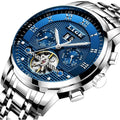 LIGE 9841 Mens Watches Fashion Top New Luxury Business Automatic Mechanical Watch Men Casual Waterproof Watch Relogio Masculin