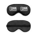 Customized Logo Printed Accept  Adjustable Sleep Silk Satin Eye Mask Silk Sleeping Eye Mask