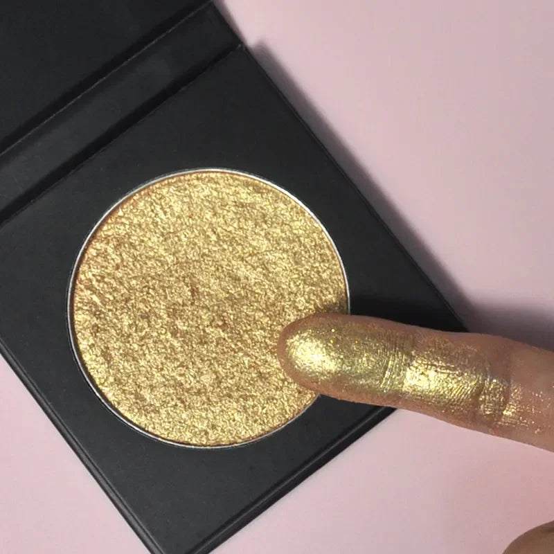 Professional Cosmetics Face Makeup Pressed Powder Highlighter Custom Logo 6 Color Shimmer Contouring Highlighter Bronzer