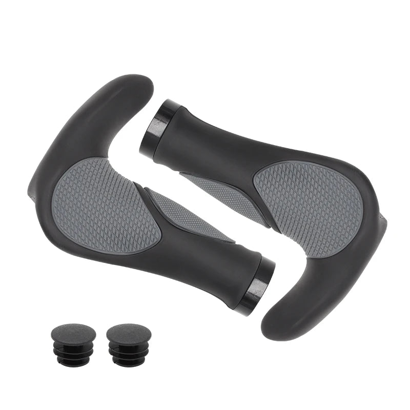 TPR Rubber Integrated Cycling Ergonomics Bicycle Handlebar Grips Shock Absorption MTB BMX Mountain Bike Handle Grips