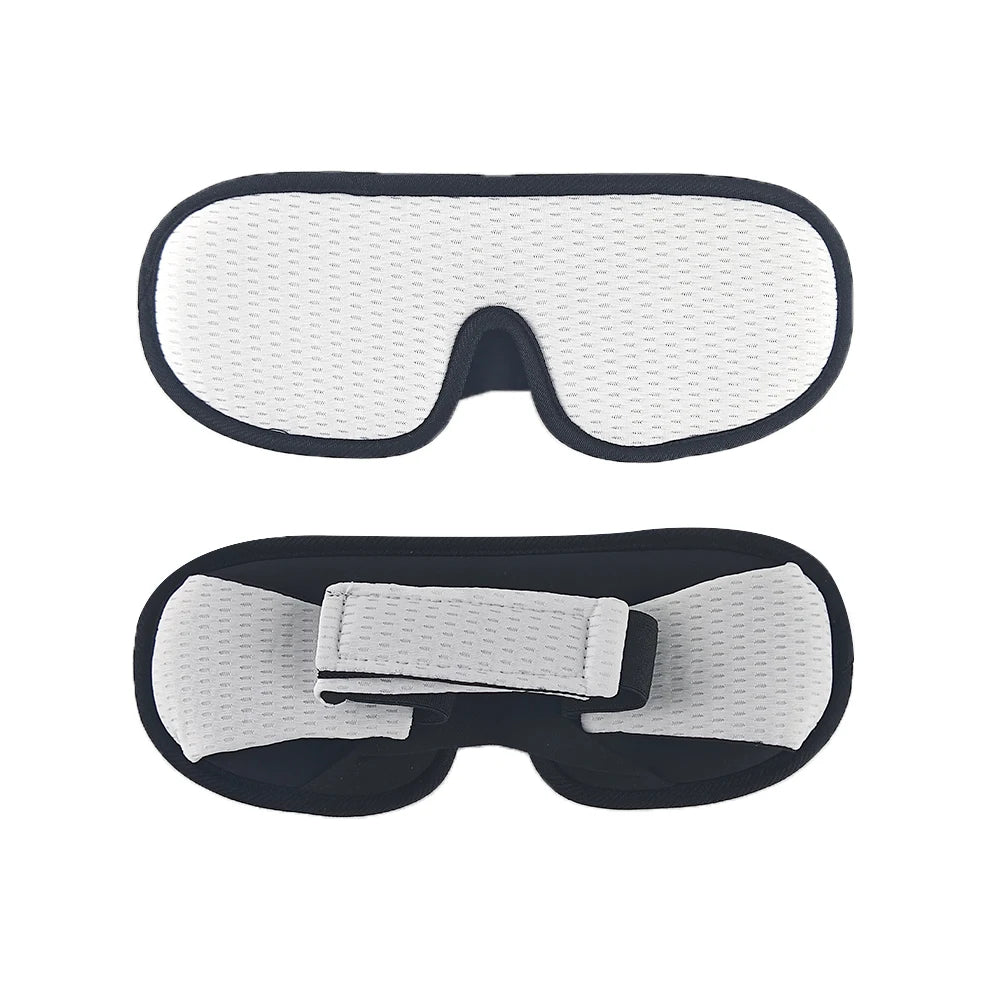 Headache Memory Foam Weighted Sleep Mask Elastic Adjustable Breathable Comfortable Soft 3D Travel Eye Mask for All Night Use